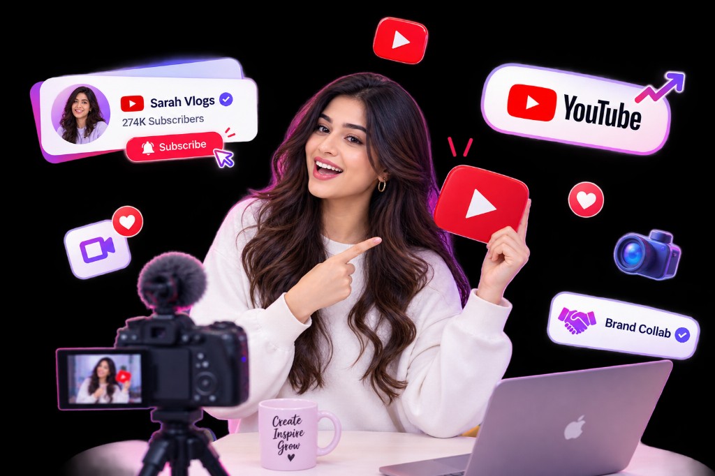 YouTube work showcased on Influmate